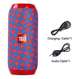 Waterproof Outdoor Boombox with Portable Bluetooth Speaker, Wireless Bass Subwoofer, AUX TF USB Stereo Loudspeaker Music Box