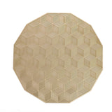 Placemat Dining 6-Piece Set Of Hollow Square Pattern Mat For Table Decoration Wedding
