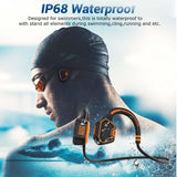 Bone Conduction Headphones Bluetooth 5. 1 Wireless Earphone 16GB Stereo Music Headset IP68 Waterproof Swimming Earbuds