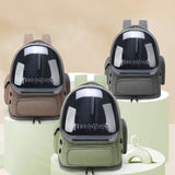 Cats Travel Bag Breathable Space Capsule Backpack Oxford Cloth Transparent Cover Waterproof Pet Carrier Supplies