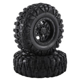 4PCS 120Mm 2.2 Beadlock Wheel Rim Tire Set For 1/10 RC Crawler Car Axial SCX10 Wraith Capra RR10 RBX10 Traxxas TRX4