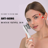 2023 Face ultrasonic ion importing vibration massage beauty device facial massager machine home use beauty equipment