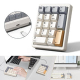 Dye-sublimation Keycaps Compact Usb Wired nical Number Pad 17 Mini Numeric Keyboard for Laptop Desktop Efficient