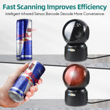 High-speed Barcode Image Platform Desktop Scanner 1D 2D QR Code Reader USB Omnidirectional