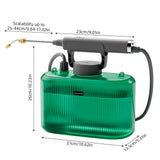 Battery Powered Garden Electric Sprayer - 1.32 Gallon/5L, USB Rechargeable, Handle with Telescopic Wand, 2 Mist Spray