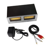 MIC-73 Voice-Activated Square VU Level Meter Finished hine Aluminum Alloy Panel LED Warm Backlight Without Wiring