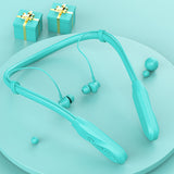 Neck-Style Magnetic Bluetooth 5.1 Headset Wireless Sports Earphone Hanging Neck In-ear Headphone with Anti-wind Noise Reduction