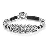 S999 Sterling Silver Hand-woven Barley Bracelet