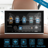 Headrest Mount Monitor 16GB ROM Storage Audio Video Entertainment System Wireless  Playback Universal Fit for Car
