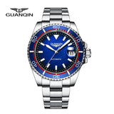 GUANQIN Men's Watches Brand Luxury NH35 Automatic Watch For Men Mechanical Wristwatches Stainless Steel Waterproof reloj hombre
