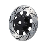 4 Pieces Unlimited Desert (UDR) Adapter Aluminum Wheel Hex Hub Brake + Caliper Disc OP for 1/7 ,Black