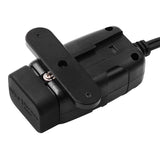 Waterproof Motorcycles Mounted Dual Charger Kit with Voltmeter Switch QC3.0 Fast Charge SAE to USB + 24W