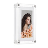 5 Inch Acrylic Digital Photo Frame with Photo/ Music/ Video Player Auto Rotation Functions Built-in Battery for Friends Families