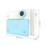 Instant Print Kids 1080P Digital Video Camera Dual Lens 2.8 Inch Screen with Thermal Printing Paper