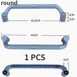 1PC Hand Push Plate Collection Cart Hotel restaurant three layer push cart removable plastic handle replacement