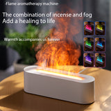 1pc 5.07oz Mini Air Humidifier Flame Aromatherapy Machine Home Flame HumidifierAromatherapy Atmosphere Light