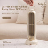 New Mini USB Rechargeable Tower Table Fan - 3600mAh Battery, Portable For Home, Study, Camping