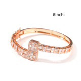 HT Cubic Zirconia Men's Bracelet Gold Plated Fashion Personality