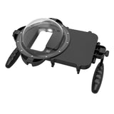 Diving Phone Case - Smartphone Waterproof Housing with Hand Grip and Transparent Dome Port for Swimming Photo and Video