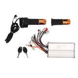 Lithium Battery Modification Kit Bike Brushless Controller 48V with Throttle Grip for  Refitting