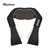Household car U-shaped electric acupressure back shoulder full body infrared heating kneading 4D massager massage shawl