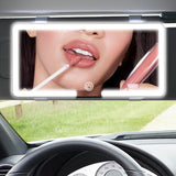 Car HD Makeup LED Touch Screen Sun Visor Three Gear Light Modes Vanity Make-up Mirror for Auto Interior