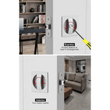 Sier Lock Satin Nickel Contemporary Privacy Square Hardware, Sliding Pocket Door Latch