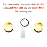 2PCS Algolaser ALML10 5W/10W 10mm Window Lens Laser Head Replacement for DIY KIT MINI 10W/ Alpha 2 10W