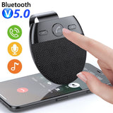 Bluetooth 5.0 Receiver Handsfree Car Kit Speakerphone Sun Visor Wireless MP3 Music Player with Microphone Auto Power On/Connect