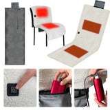 Electric Heated Waterproof Folding Chair Pad 3 Levels Heating Seat Cushion for Park Stadium Car Travel