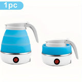 1pc 500ml Travel Electric Kettle Small Stainless Steel Portable Electric Kettle For Boiling Water Travel Tea Kettle Automatic
