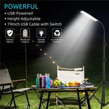 84pcs USB Powered Lamp With Tripods LED Light 1.8m Cable for Outdoor Camping Picnic Home Live Stream Video Photos Stand
