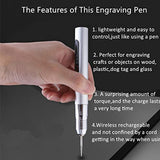 1 Set Electric Engraving Pen SB Rechargeable Mini Grinding Pen Cordless Engraving Tool, A