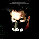 1pc 36-Level Resistance Workout Training Mask with Turn Flow Valve for Running, Cycling, and Exercise