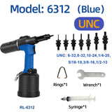 Lightweight Pneumatic Riveter Fully Automatic Rivet Nut Gun M3 to M12 Air Hydraulic Industrial Riveting Tool Upgraded RL-6312