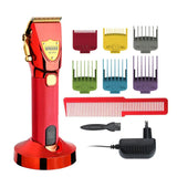 WMARK NEW NG-2031 All-Metal Hair Clipper with Charge Base LCD Display 2500mAh 6500 RPM 9CR18 Blade Magnet Limit Comb