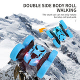 360 degree double-sided stunt car, high-speed rotating and rolling lights, children's remote control car toys