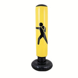 Inflatable Boxing Post, Fitness Exercise Boxing Sandbag For Karate, Taekwondo And Martial Arts, 160cm/62.99inch Boxing Post