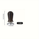 1pc, 51/53/58mm Coffee Tamper, Spring-loaded Calibrated Tamper With Premium Stainless Steel Anodized Aluminum Handle And Stand