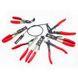 9Pcs Repair Tools Hose Clamp Ring Plier Flexible Wire Cable Bend Type Car Repairing Remover Auto Hand Tool Set