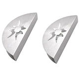 2X Paper Towel Holder Stainless Steel Napkin Holder Fanshaped Organizer Container Home Party Dining Table Decoration