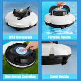 KOSGHO Cordless Robotic Pool Cleaner - IPX8 Waterproof, Dual-Motor Strong Suction, Self-Parking, 120 Mins Runtime, Automatic Pool Vacuum