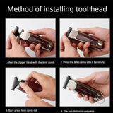 Resuxi WA-2019 New Home Vintage Oil Sculpting Bald Electric Clipper 0 Knife Head Gradient Hair Salon Fader