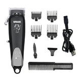WMARK Red NG-103B Professional Cordless Clipper with LED Battery Capacity Display Hair Trimmer Adjustable Cutting Lever