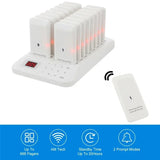 Pagers Wireless Calg System Buzzer Restaurant Bar 16 Pager Receiver with 1 Keypad Transmitter Guest Paging Cafe Coaster