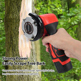 16.8V Lithium Hand Grinder Cordless Remover Fruit Tree Remover, Rechargeable Orchard Bark Scraper