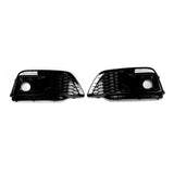 Grill Fog Lamp Cover Grille For Q5L 2018-2020 RSQ5 Style - Black