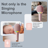 Children's LED light integrated microphone wireless Bluetooth home karaoke