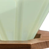 Origami Dripper with Walnut Wood Holder Lightweight Portable Sturdy Drip Maker Coffee Filter Cup