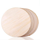 15PCS Round Kids Christmas Painting Toys Painted Wood Chip Household Decoration Board For DIY Craft